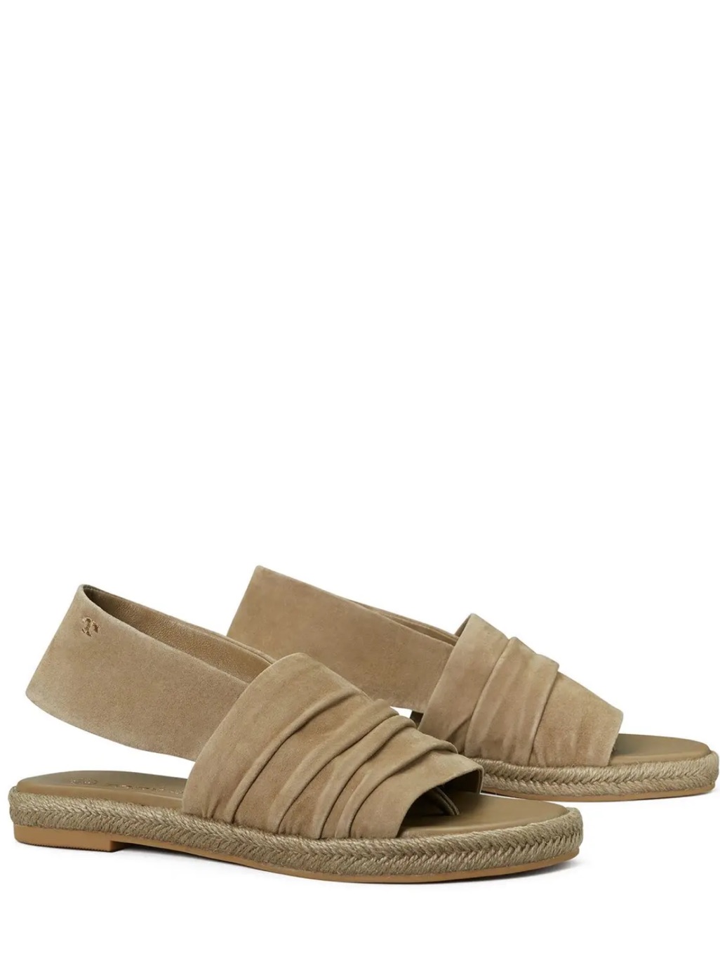 Tory Burch Gathered Slingback Strap Suede Slip-On Sandal Size 7
